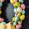 Glitzhome® 18" Easter Egg Shaped Eggs Wreath